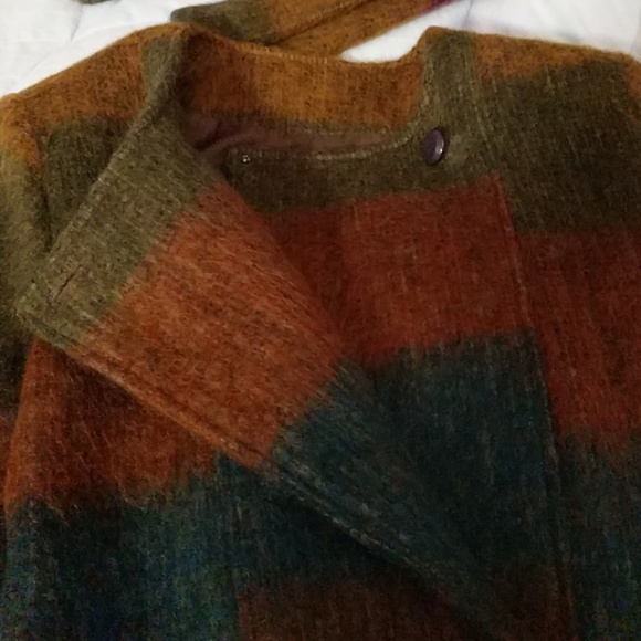 Multicolored wool coat - Picture 4 of 9
